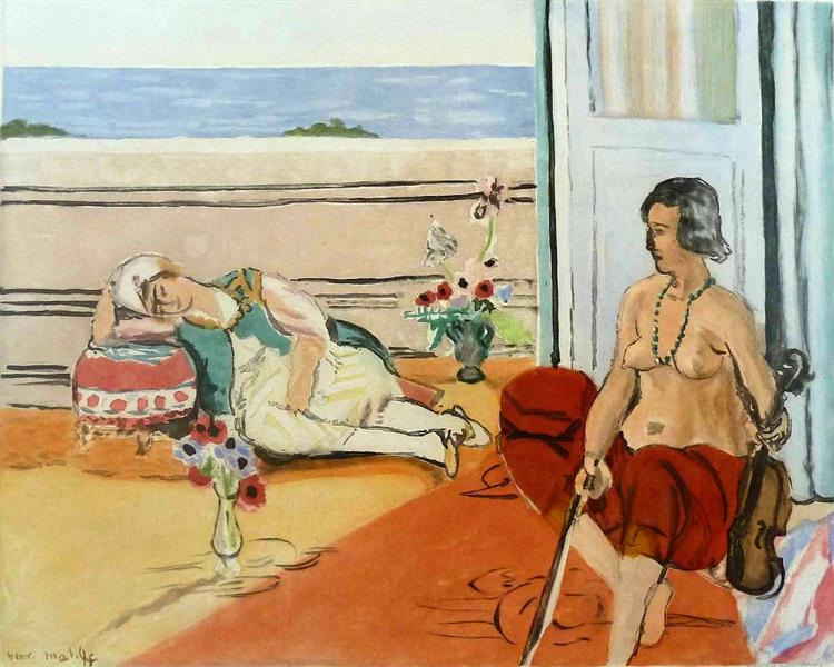 Odalisque sur la Terrasse painting